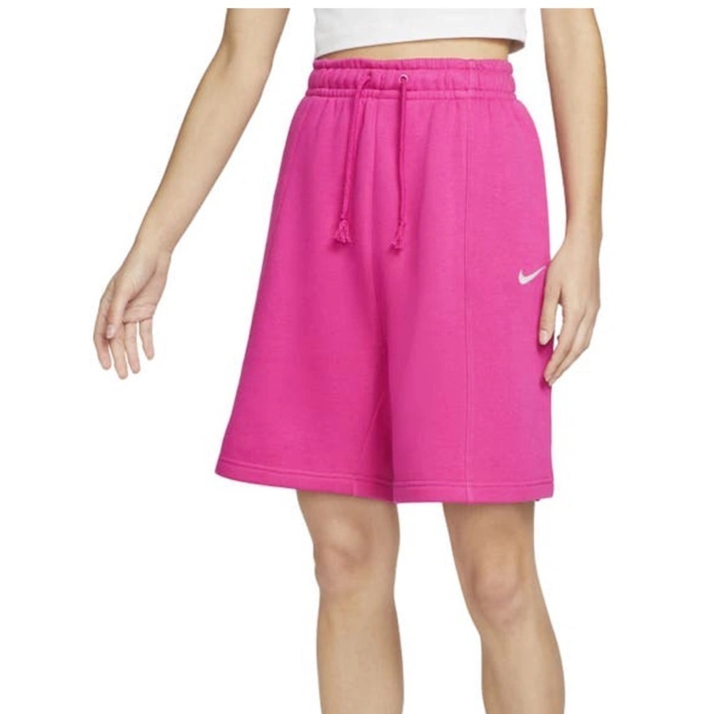 Nike Women's Sportswear Essential Fleece High Rise Shorts Small